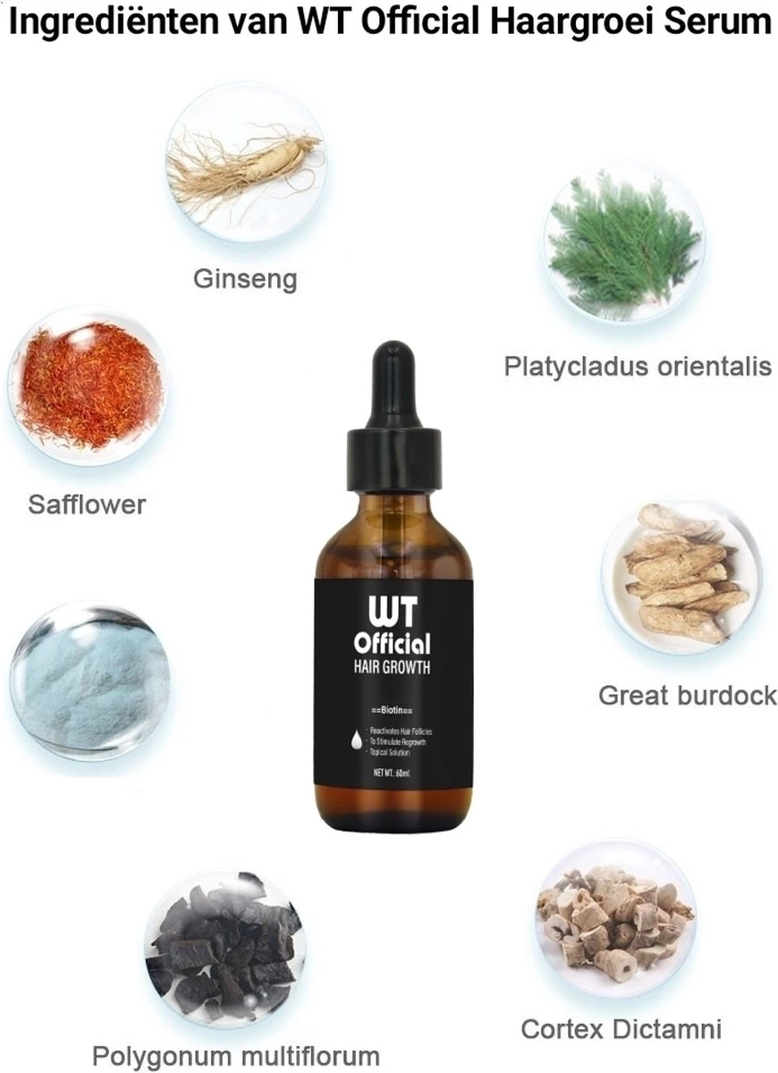 Merkloos Haarserum - Haargroei Stimulator - Tegen Haaruitval - Baardgroeimiddel 10 Merkloos Haarserum - Haargroei Stimulator - Tegen Haaruitval - Baardgroeimiddel - Afbeelding 8