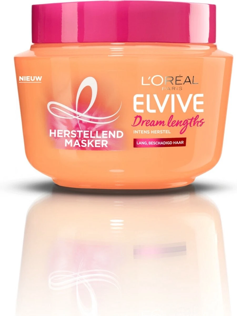 L’Oréal Paris Elvive Dream Lengths Haarmasker - 300ml 6 L’Oréal Paris Elvive Dream Lengths Haarmasker - 300ml - Afbeelding 4