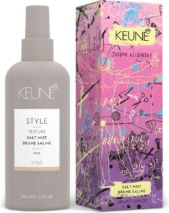 Keune Style Texture Salt Mist - Ndeg62 Spray Hold 6 - Shine 2 - 200 Ml