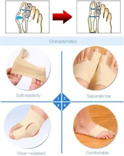 Merkloos Hallux Valgus Teen Spreider/Corrector Knobbel Teen Corrector |bunion | Eeltknobbel | Teen Rechtzetten | Comfortabel -Verzorgingsproducten Verkoop 952x1200