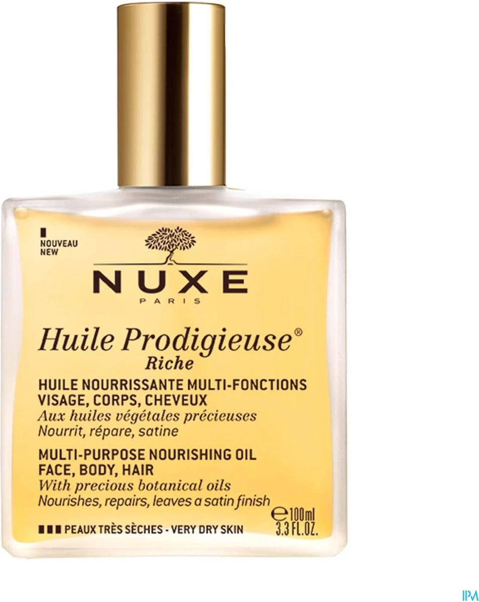 Nuxe Huile Prodigieuse Riche Dry Oil Droogolie - 100 Ml 19 Nuxe Huile Prodigieuse Riche Dry Oil Droogolie - 100 Ml - Afbeelding 17
