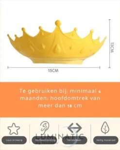 Baby Douchemuts - Baby Douche Kapje - Douchekapje Kind - Baby Douche Hoed - Badmuts Kinderen - Baby Douche Cap - Badmuts Kind - Shower Cap - Douche Muts | Luminatic® | Geel -Verzorgingsproducten Verkoop 955x1200