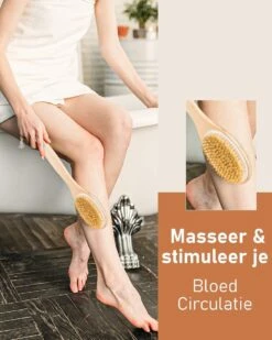 Fesio Lichaamsborstel Met Lange Steel - Dubbelzijdig - Dry Brushing Rugborstel/Badborstel/Doucheborstel/Huidborstel - 43 Cm -Verzorgingsproducten Verkoop 960x1200 27