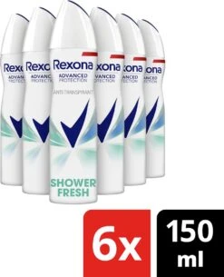 6x Rexona Deodorant Spray Shower Fresh 150 Ml -Verzorgingsproducten Verkoop 971x1200 2