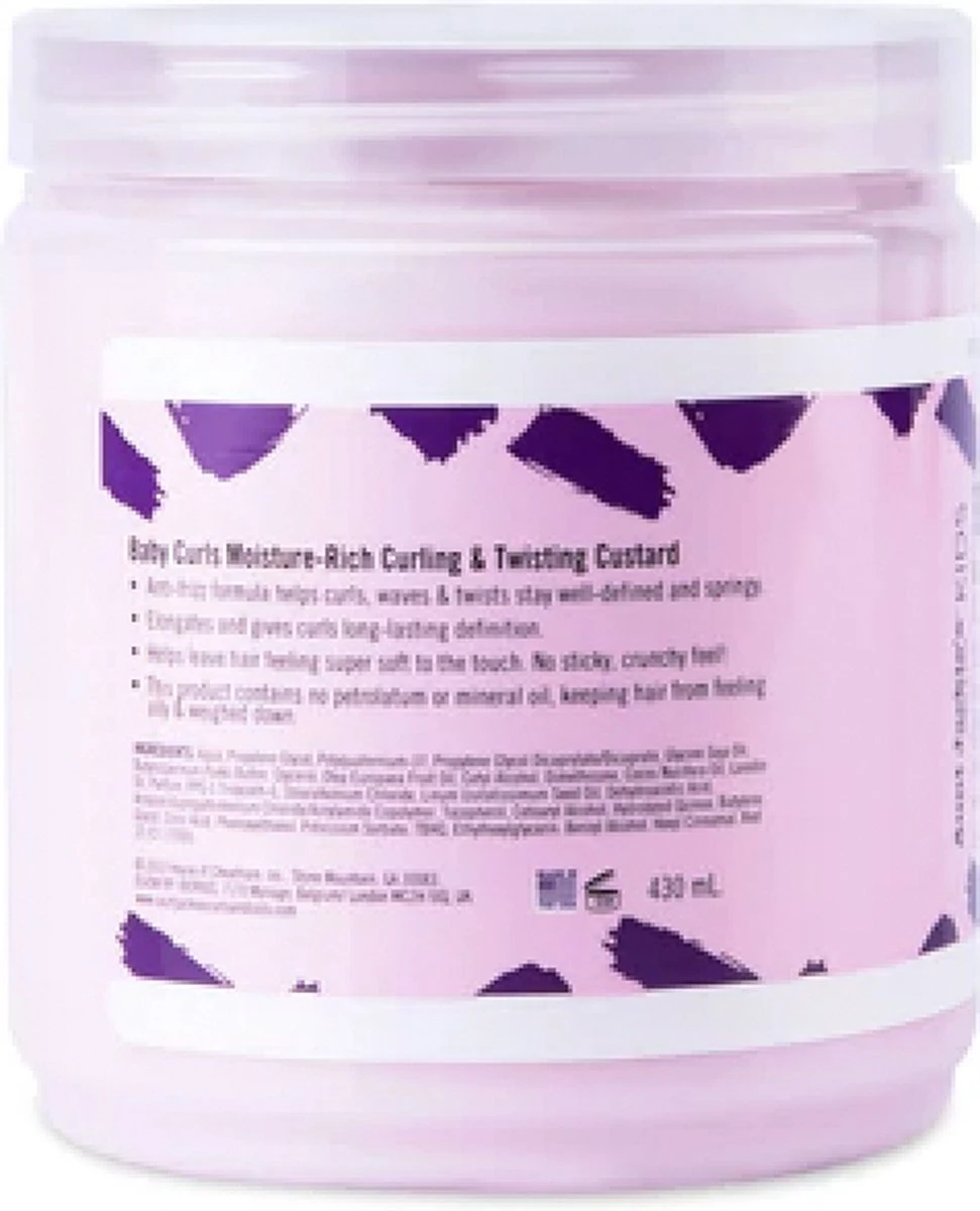 Aunt Jackies Girls Fabulous Curls & Coils Baby Girl Curls Moisture-Rich Curling & Twisting Custard 355 Ml 5 Aunt Jackies Girls Fabulous Curls & Coils Baby Girl Curls Moisture-Rich Curling & Twisting Custard 355 Ml - Afbeelding 3