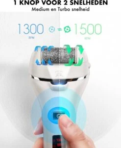 DynaBright Elektrische Eelt Verwijderaar - LED Verlichting - Voetvijl - Inclusief 3 Rollers - Oplaadbaar -Verzorgingsproducten Verkoop 983x1200