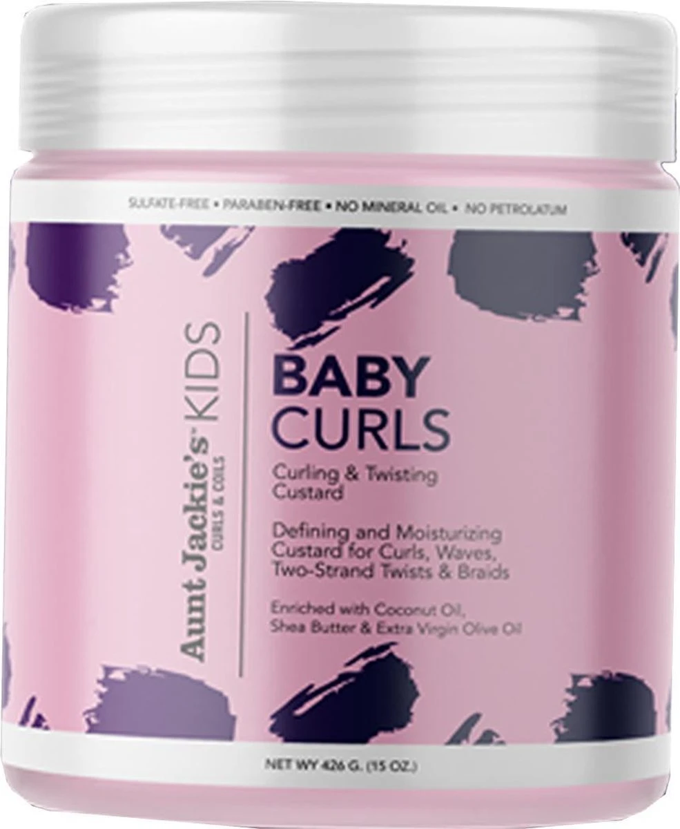 Aunt Jackies Girls Fabulous Curls & Coils Baby Girl Curls Moisture-Rich Curling & Twisting Custard 355 Ml 6 Aunt Jackies Girls Fabulous Curls & Coils Baby Girl Curls Moisture-Rich Curling & Twisting Custard 355 Ml - Afbeelding 4