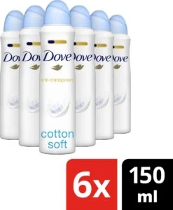 Dove Cotton Soft Anti-transpirant Deodorant Spray - 6 X 150 Ml - Voordeelverpakking 17 Dove Cotton Soft Anti-transpirant Deodorant Spray - 6 X 150 Ml - Voordeelverpakking -Verzorgingsproducten Verkoop 988x1200 1