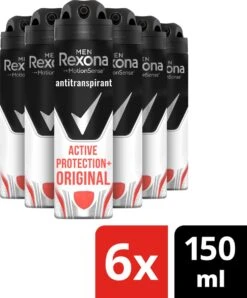 Rexona Men Active Shiel Deodorant - 6 X 150 Ml - Voordeelverpakking 14 Rexona Men Active Shiel Deodorant - 6 X 150 Ml - Voordeelverpakking -Verzorgingsproducten Verkoop 994x1200 1