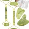 YUBBI™ Jade Gua Sha Set - Groene Jade Gezichtsroller - Schraper - Gezichtsverzorging - 4 Stuks - Inclusief Instructies -Verzorgingsproducten Verkoop 1002x1200 3
