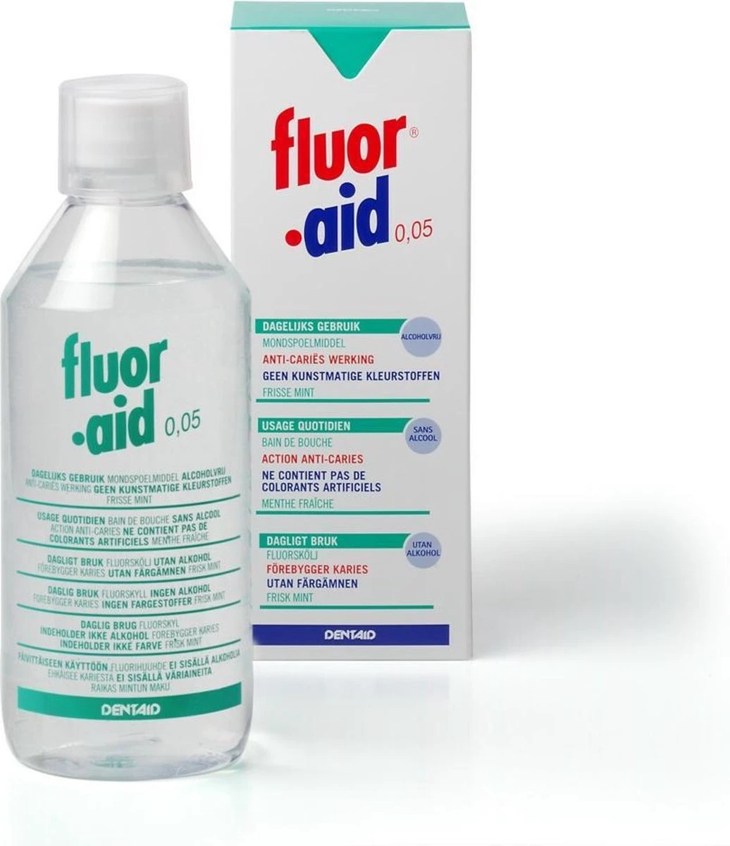 Fluor Aid 0.05 Mondwater - 500 Ml 3 Fluor Aid 0.05 Mondwater - 500 Ml