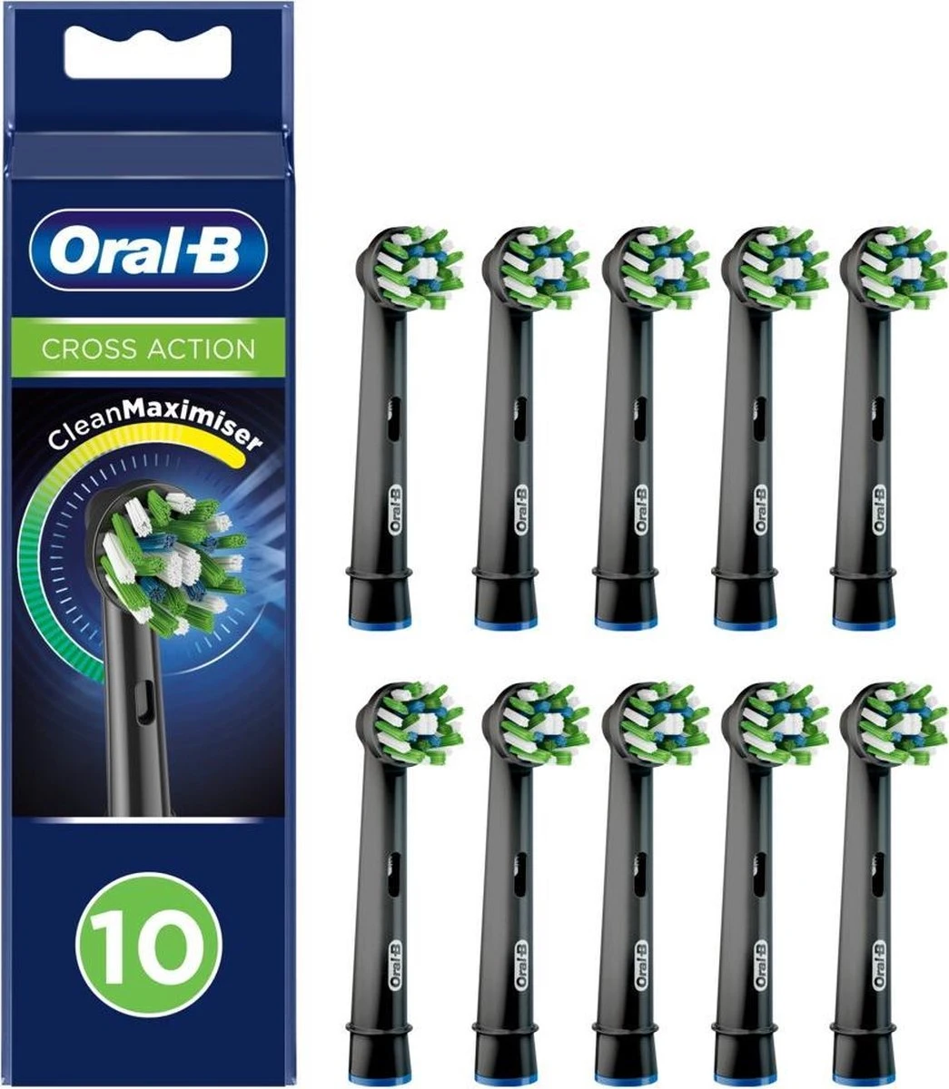 Oral B Oral-B CrossAction - Met CleanMaximiser-technologie - Opzetborstels - Zwart - 10 Stuks 16 Oral B Oral-B CrossAction - Met CleanMaximiser-technologie - Opzetborstels - Zwart - 10 Stuks - Afbeelding 14