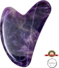 Demiracle® Pure Amethist Gua Sha – Schraper - Massagehulpmiddel – Gezichtsmassage – Massage – Jade Roller - Face Roller - Ontspanning