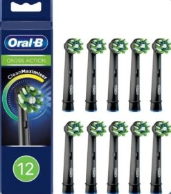 Oral-B CrossAction Opzetborstel Kleur Zwart, Verpakking Van 12 Stuks, Verpakking Van Brievenbusformaat -Verzorgingsproducten Verkoop 1056x1200