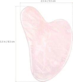 Merkloos Premium Roze Kwarts GuaSha Tool | 100% Echte Rose Quartz | Jade Steen Gezichtstool -Verzorgingsproducten Verkoop 1069x1200 1