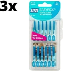 TePe Easypick M/L - Blauw - 3 X 60 Stuks - Voordeelverpakking -Verzorgingsproducten Verkoop 1070x1200