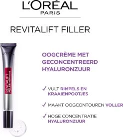 L’Oréal Paris Revitalift Filler Oogcrème - 15 Ml -Verzorgingsproducten Verkoop 1077x1200 1