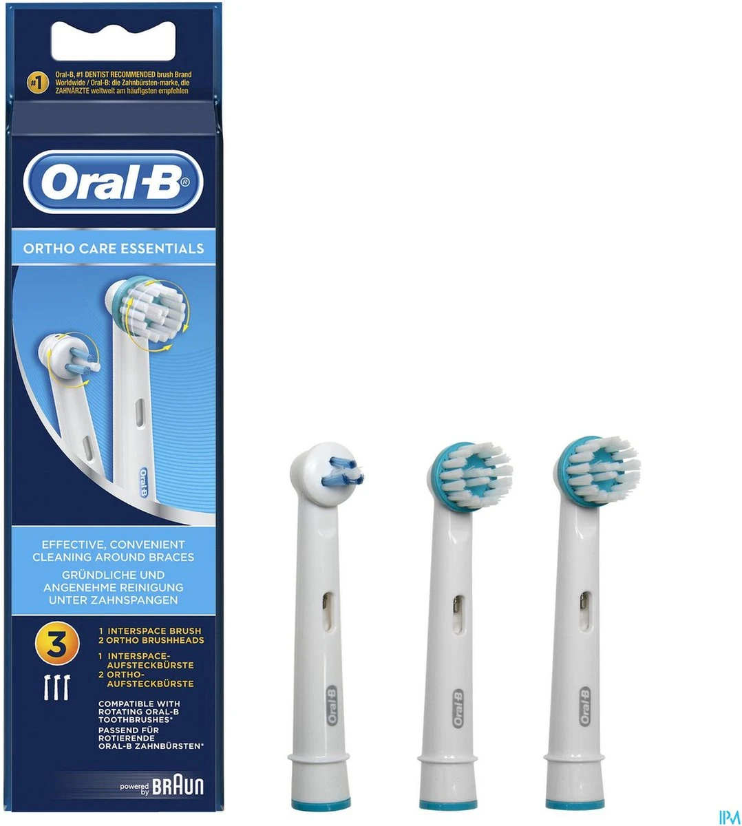 Oral B Oral-B Ortho Care - Opzetborstels - 3 Stuks 8 Oral B Oral-B Ortho Care - Opzetborstels - 3 Stuks - Afbeelding 6