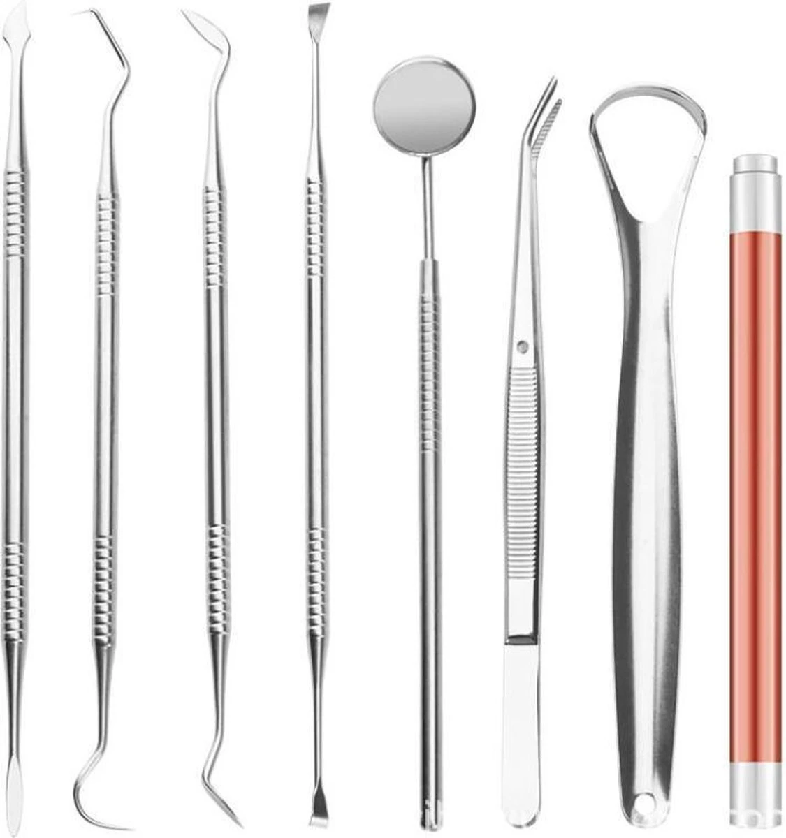 Qy Tandarts Set Voor Het Verwijderen Van Tandsteen En Verzorgen Van Het Gebit – 8 Delig In Luxe Opbergetui 8 Qy Tandarts Set Voor Het Verwijderen Van Tandsteen En Verzorgen Van Het Gebit – 8 Delig In Luxe Opbergetui - Afbeelding 6