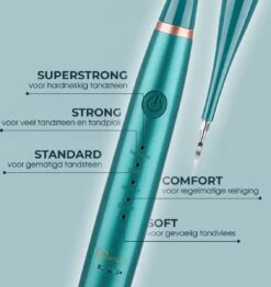 Merkloos Tandsteen Verwijderaar Elektrisch Dentect – Tandenborstel Opzetstukken - Tandarts Spiegel - 5 Standen - Groen -Verzorgingsproducten Verkoop 1131x1200 1