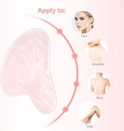 Merkloos Premium Roze Kwarts GuaSha Tool | 100% Echte Rose Quartz | Jade Steen Gezichtstool -Verzorgingsproducten Verkoop 1139x1200 4