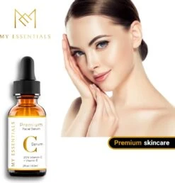 Essentials Premium Vitamin C Serum | 60 ML | 20% C Serum | Met Vitamine E | Gezichtsserum Vrouwen | Vitamine C Serum Gezicht | Vit C Serum | Anti Rimpel | Tegen Pigmentvlekken | -Verzorgingsproducten Verkoop 1148x1200 1