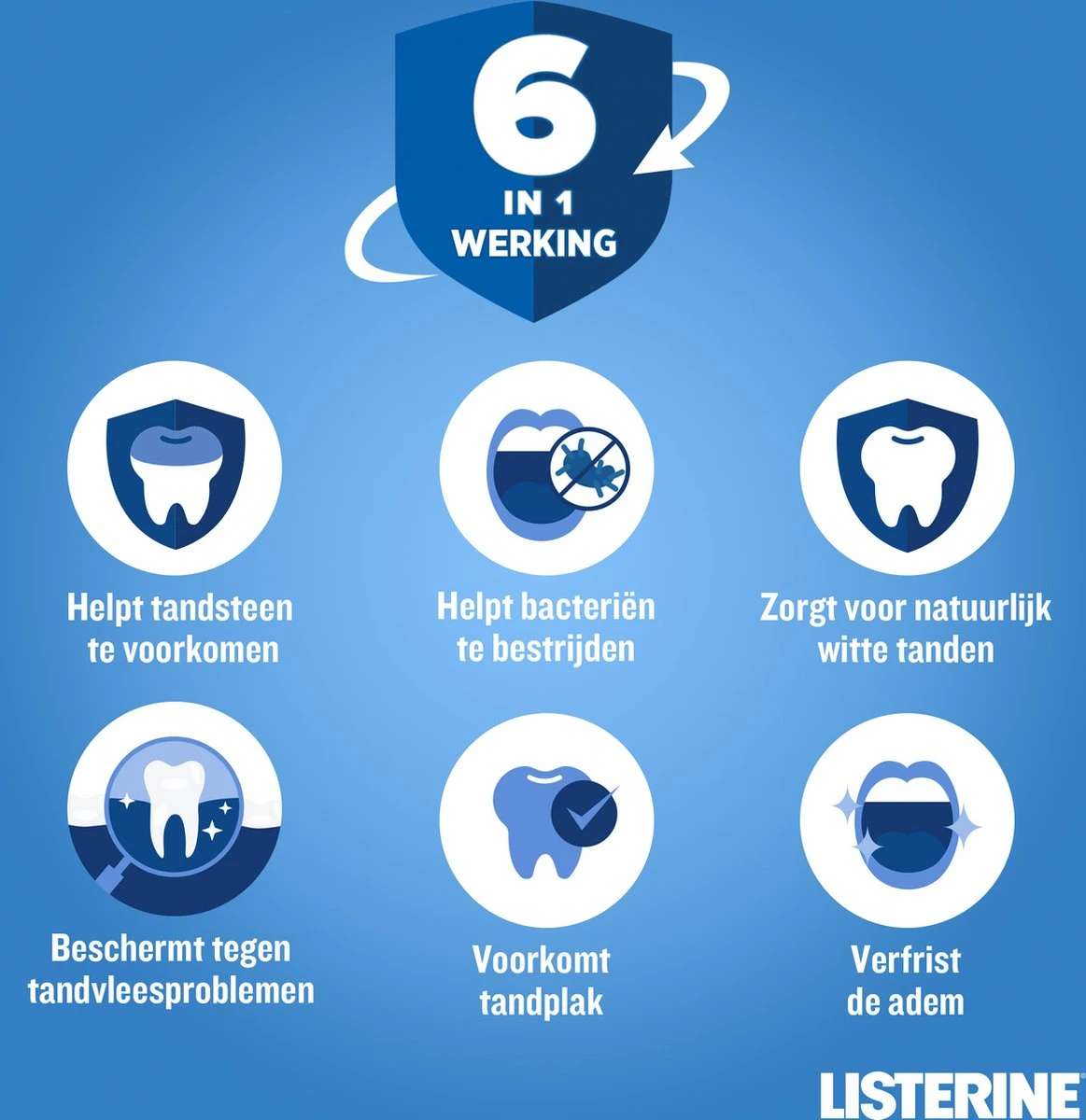 LISTERINE Total Care Bescherming Tegen Tandsteen: Mondspoeling Voor Complete Bescherming Tegen De Opbouw Van Tandsteen Met 6-in-1 Effect - Met Essentiële Oliën, Fluoride En Zinkformule, 3 X 500 Ml 8 LISTERINE Total Care Bescherming Tegen Tandsteen: Mondspoeling Voor Complete Bescherming Tegen De Opbouw Van Tandsteen Met 6-in-1 Effect - Met Essentiële Oliën, Fluoride En Zinkformule, 3 X 500 Ml - Afbeelding 6