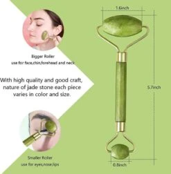 Queen Health | Jade Roller | Gezicht Massage | Verzorging Voor Je Huid En Tegen Wallen En Rimpels | 100% Jade Kristal | Zorgt Voor Jongere Uitstraling! -Verzorgingsproducten Verkoop 1177x1200 4