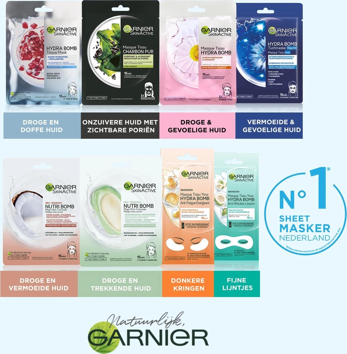 Garnier SkinActive Tissue Gezichtsmasker Hydraterend & Kalmerend - 1 Stuks 9 Garnier SkinActive Tissue Gezichtsmasker Hydraterend & Kalmerend - 1 Stuks - Afbeelding 7