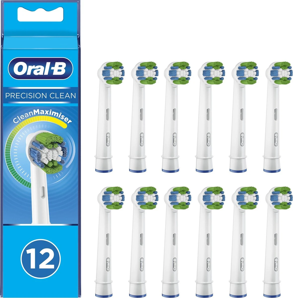 Oral B Oral-B Precision Clean - Met CleanMaximiser-technologie - Opzetborstels - 12 Stuks 4 Oral B Oral-B Precision Clean - Met CleanMaximiser-technologie - Opzetborstels - 12 Stuks - Afbeelding 2