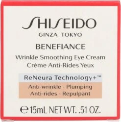 Shiseido Benefiance Wrinkle Smoothing Eye Cream Oogcrème - 15 Ml -Verzorgingsproducten Verkoop 1191x1200 3