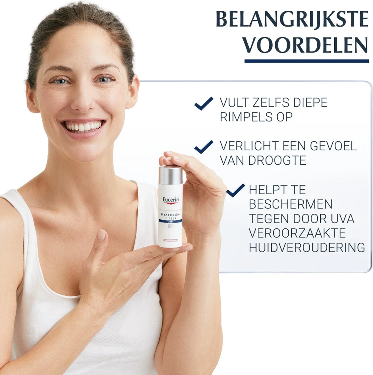 Eucerin Hyaluron-Filler Anti-Rimpel Urea Rijke Textuur - Dagcrème - 50 Ml 5 Eucerin Hyaluron-Filler Anti-Rimpel Urea Rijke Textuur - Dagcrème - 50 Ml - Afbeelding 3