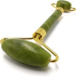 Queen Health | Jade Roller | Gezicht Massage | Verzorging Voor Je Huid En Tegen Wallen En Rimpels | 100% Jade Kristal | Zorgt Voor Jongere Uitstraling!