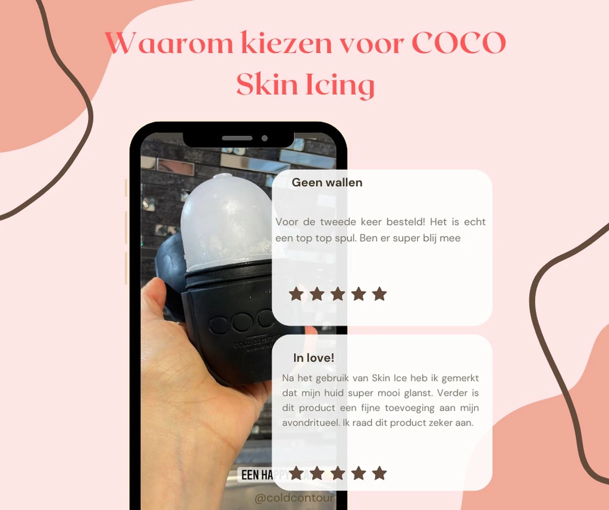 COLDCONTOUR - Skin Ice Roller Gezicht- Facial Icing- Roze - Aftersun- Cadeautip - Anti Rimpel- Ice Globes - Ijs Gezicht - Gezichtsmassage Roller - Huidverjongingsapparaat - Anti Aging- Cadeau 22 COLDCONTOUR - Skin Ice Roller Gezicht- Facial Icing- Roze - Aftersun- Cadeautip - Anti Rimpel- Ice Globes - Ijs Gezicht - Gezichtsmassage Roller - Huidverjongingsapparaat - Anti Aging- Cadeau - Afbeelding 20