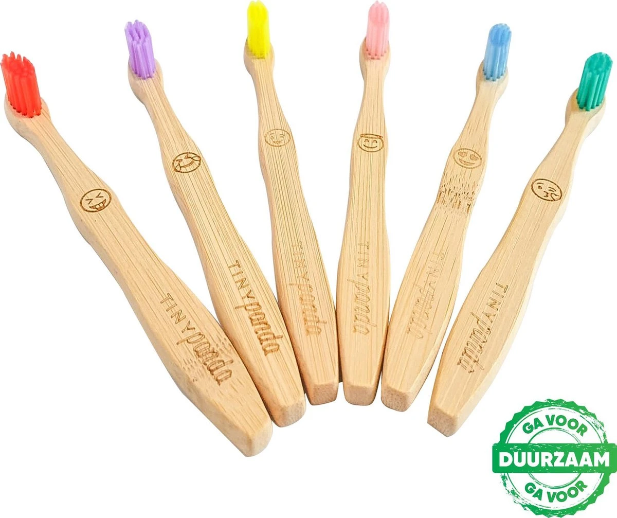 4+2 Bamboe Tandenborstel Voor Kinderen - Emoji - Bamboo Kids Toothbrush - Zero Waste - Vegan 9 4+2 Bamboe Tandenborstel Voor Kinderen - Emoji - Bamboo Kids Toothbrush - Zero Waste - Vegan - Afbeelding 7
