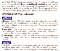 Biodermal Anti Age Nachtcrème 40+ - Nachtcrème Met Niacinamide & Peptide - Herstelt De Huidconditie En Verstevigt - 50ml -Verzorgingsproducten Verkoop 1200x1025 1