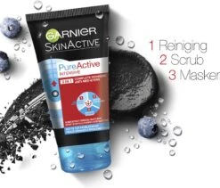 Garnier SkinActive PureActive 3in1 Gezichtsmasker Charcoal - 150 Ml -Verzorgingsproducten Verkoop 1200x1026 6