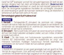 Biodermal Anti Age Nachtcrème 50+ - Nachtcrème Met Niacinamide & Sheaboter - Helpt Rimpels Verminderen - 50ml -Verzorgingsproducten Verkoop 1200x1043 4