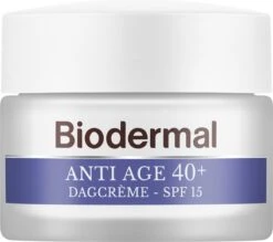 Biodermal Anti Age Dagcrème 40+ - Dagcrème Met Hyaluronzuur En Vitamine C - Met SPF15 - Anti Rimpel Creme Vrouwen - 50ml -Verzorgingsproducten Verkoop 1200x1065 1