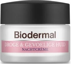Biodermal Nachtcrème Droge & Gevoelige Huid - Hydrateert En Herstelt - 50ml
