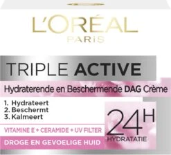 L'Oréal Paris Triple Active Dagcrème - 2 X 50 Ml - Voordeelverpakkking - Gecombineerde & Droge Huid 22 L'Oréal Paris Triple Active Dagcrème - 2 X 50 Ml - Voordeelverpakkking - Gecombineerde & Droge Huid -Verzorgingsproducten Verkoop 1200x1089 2