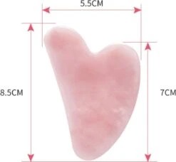 Merkloos Premium Roze Kwarts GuaSha Tool | 100% Echte Rose Quartz | Jade Steen Gezichtstool -Verzorgingsproducten Verkoop 1200x1106 6