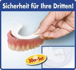 Merkloos Kunstgebit-kussentjes - Set Van 30 - Ondergebit -Verzorgingsproducten Verkoop 1200x1107