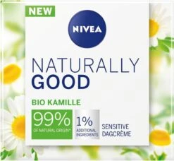 Nivea Naturally Good Dagcrème Gevoelige Huid - 50 Ml - Met Bio Kamille -Verzorgingsproducten Verkoop 1200x1109 1