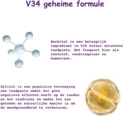 Tandpasta V34 Colour Corrector - Paarse Tandpasta - Tandenblekers - Hismile 10 Tandpasta V34 Colour Corrector - Paarse Tandpasta - Tandenblekers - Hismile -Verzorgingsproducten Verkoop 1200x1133 3