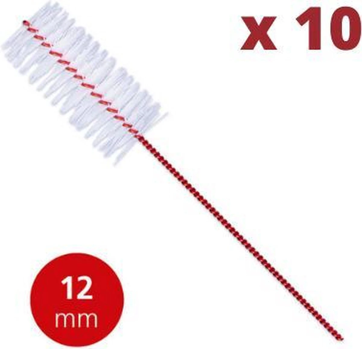 Lactona Interdentaal Ragers - XX-Large 12mm - Donkerrood - 2 Gripzak X 5 Stuks - Voordeelpakket 3 Lactona Interdentaal Ragers - XX-Large 12mm - Donkerrood - 2 Gripzak X 5 Stuks - Voordeelpakket