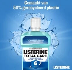 LISTERINE Total Care Bescherming Tegen Tandsteen: Mondspoeling Voor Complete Bescherming Tegen De Opbouw Van Tandsteen Met 6-in-1 Effect - Met Essentiële Oliën, Fluoride En Zinkformule, 3 X 500 Ml 19 LISTERINE Total Care Bescherming Tegen Tandsteen: Mondspoeling Voor Complete Bescherming Tegen De Opbouw Van Tandsteen Met 6-in-1 Effect - Met Essentiële Oliën, Fluoride En Zinkformule, 3 X 500 Ml -Verzorgingsproducten Verkoop 1200x1171