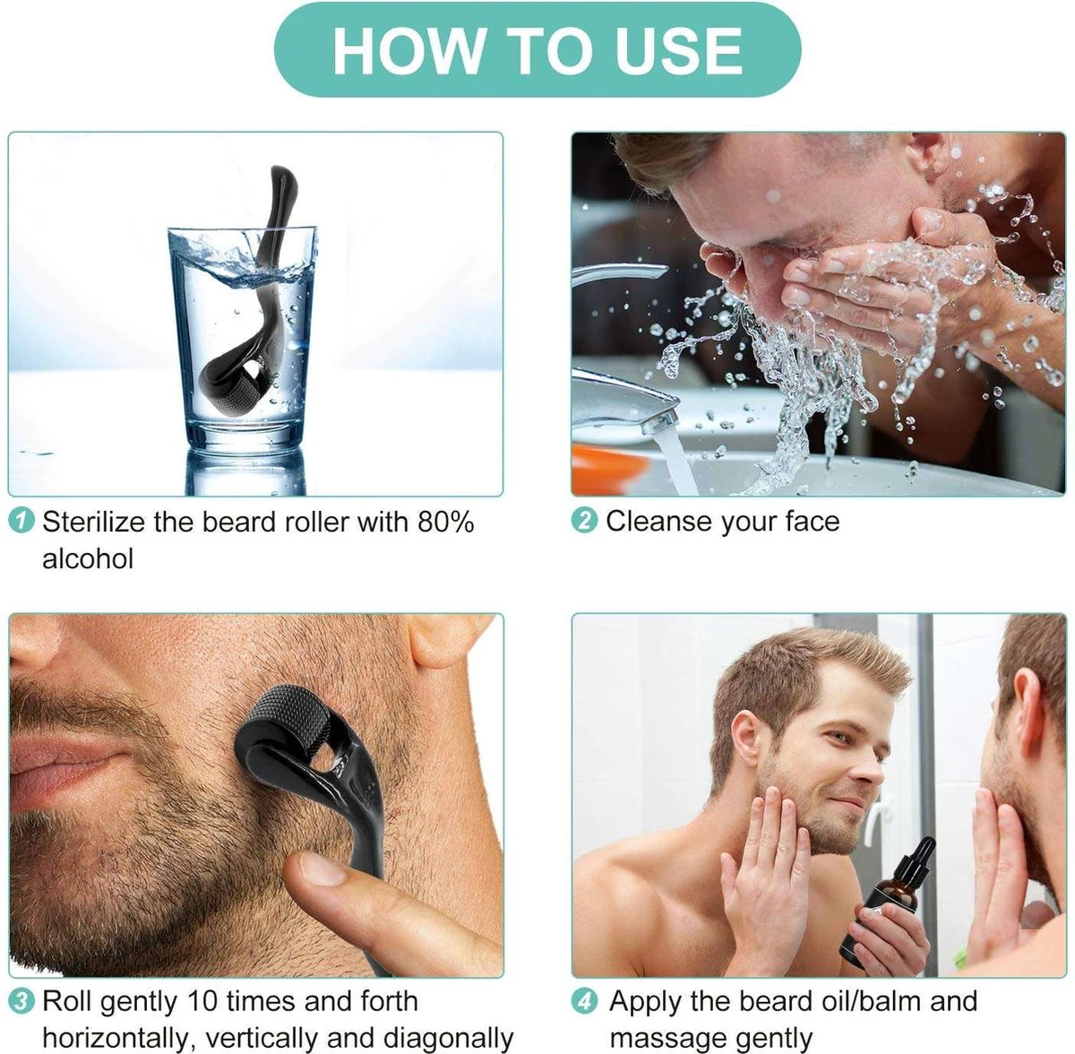 Dermaroller 1.5 Mm Met Cleaning Spray - 540 Naalden - Steriel Verpakt - Hoge Kwaliteit Chirurgisch Staal - Bewezen Effectief Tegen Rimpels, Acne Littekens, En Cellulitis & Stimulatie Van Haargroei Op De Hoofdhuid, Baardgroei 9 Dermaroller 1.5 Mm Met Cleaning Spray - 540 Naalden - Steriel Verpakt - Hoge Kwaliteit Chirurgisch Staal - Bewezen Effectief Tegen Rimpels, Acne Littekens, En Cellulitis & Stimulatie Van Haargroei Op De Hoofdhuid, Baardgroei - Afbeelding 7