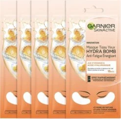 Garnier SkinActive Tissue Oogmasker - 5 Stuks - Sinaasappelsap En Hyaluronzuur - Voordeelverpakking -Verzorgingsproducten Verkoop 1200x1184 4