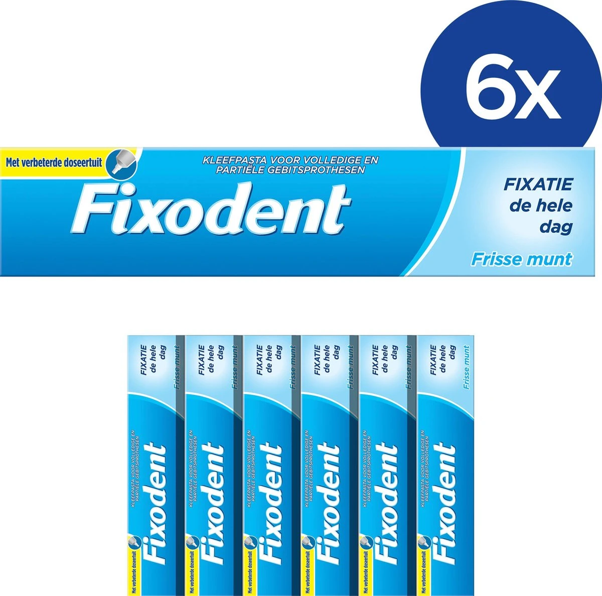 Fixodent Fresh -Voordeelverpakking 6x47 G - Kleefpasta 3 Fixodent Fresh -Voordeelverpakking 6x47 G - Kleefpasta